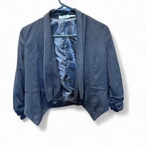 Y2K Body Central Cropped Black Blazer | Size M‎